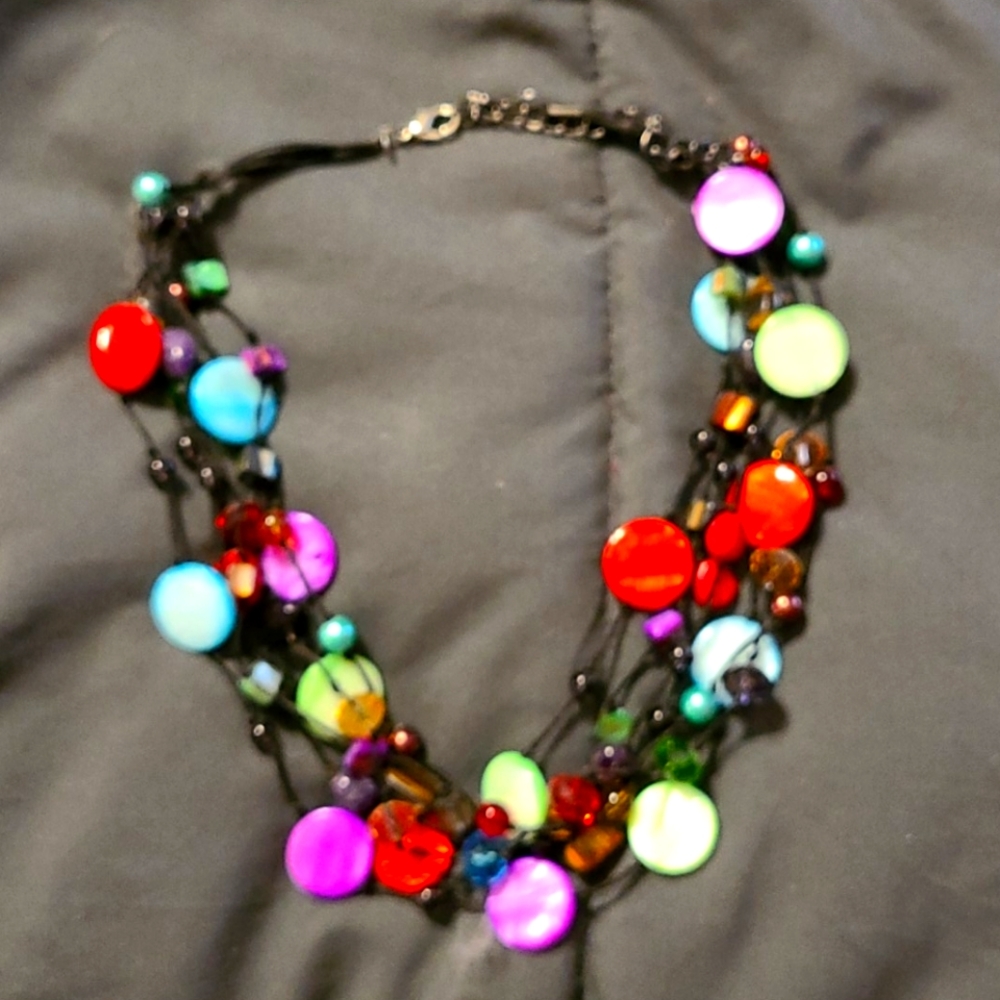 Multi colored necklace